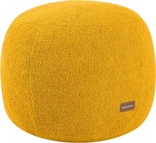Miniatura 25 de MeMoreCool Puf Otomano Redondo Relleno Reposapiés, Puf de Piso Reposapiés con Relleno de Trozos de Espuma Suave, Otomano Redondo Pequeño Reposapiés