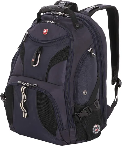 Miniatura 8 de Swiss Gear SA1923 - Mochila negra para laptop ScanSmart, compatible con la mayoría de portátiles y tabletas de 15 pulgadas
