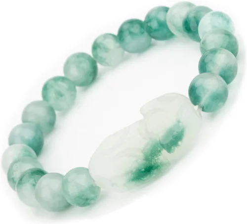 Miniatura 11 de ZenBless Fengshui - Pulsera de jade de porsperidad con dije de la suerte, Feng Shui, obsidiana negra, regalo para hombres y mujeres, con chapado