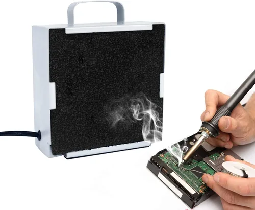 Miniatura 9 de Extractor de humo de soldadura portátil, eliminador de humo, extractor de humo para prevención, ventilador de trabajo para estación de soldadura