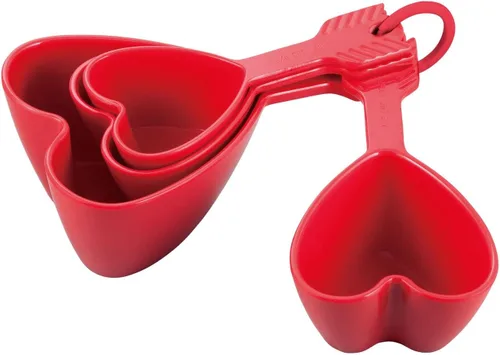 Miniatura 12 de UP Juego de 4 tazas medidoras de melamina estilo latte, herramientas profesionales de anidación para hornear y cocinar para ingredientes líquidos