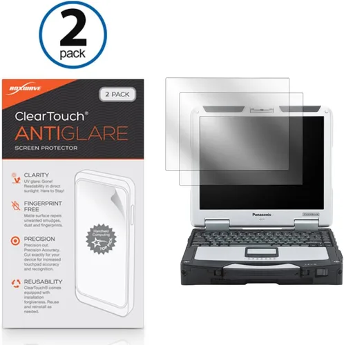 Miniatura 2 de BoxWave Protector de pantalla compatible con Panasonic Toughbook 31 CF-31 – ClearTouch Anti-reflejo (paquete de 2), película mate antihuellas