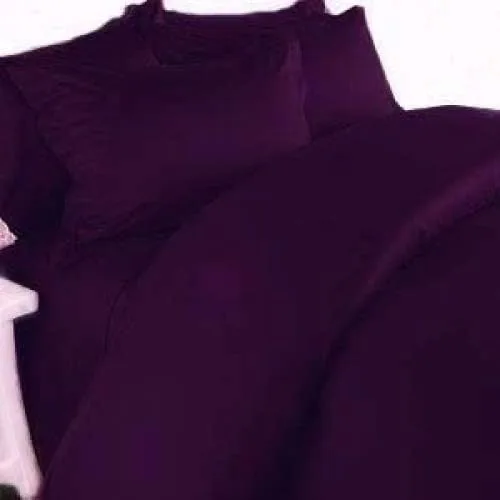Miniatura 4 de Elegance Linen Juego de funda de edredón de 3 piezas de calidad egipcia de 1800 hilos, resistente a las arrugas, ultra suave, lujoso, sólido, Blanco