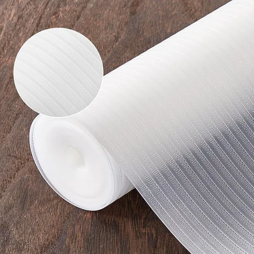 Forros para estantes de refrigerador de 17.5 pulgadas x 20 pies, forros para refrigerador antideslizantes lavables, forros para cajones no adhesivos