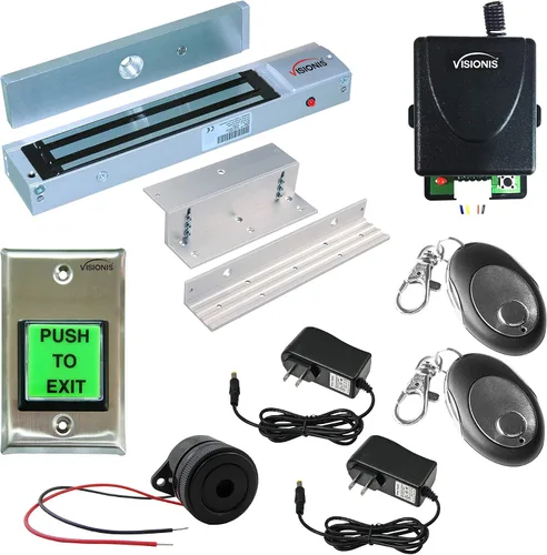 Miniatura 4 de Visionis FPC-8514 - Sistema de control de acceso de una puerta con cerradura electromagnética de 600 libras + botón de solicitud de salida LED