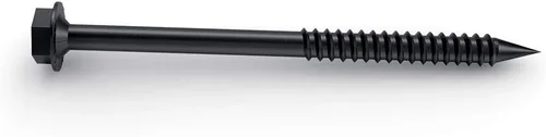 Miniatura 5 de OZCO 56621 - Tuerca hexagonal de 1-1/2 pulgadas (10 por paquete) y Ozco Building Products 56627 Tornillos de madera OWT de 1/4 pulgadas por 3-3/4