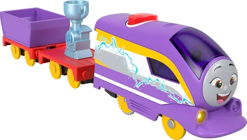 Miniatura 9 de Thomas & Friends Tren de Juguete Motorizado Motor Parlante Whiff con Sonidos y Frases y Vagón de Carga para Juego de Simulación Preescolar