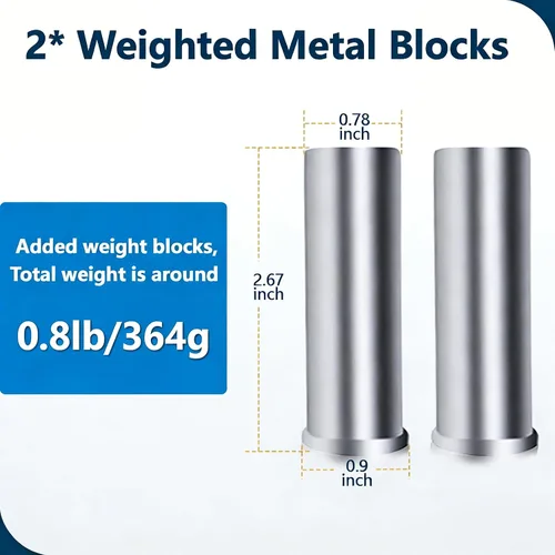 Miniatura 3 de Bloques de peso de metal extraíbles adecuados para cuerda de salto con peso Redify - 2 bloques de metal, 0.8 libras en total