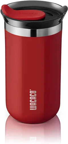 Miniatura 19 de Taza de viaje Octaroma Classico de WACACO, vaso de viaje de acero inoxidable de doble pared con tapa para beber, 6 fl oz (180ml), ámbar amarillo