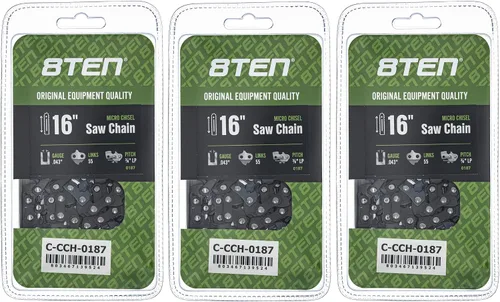 Miniatura 79 de 8TEN Cadena de motosierra semi cincel de 6 pulgadas .050 1/4 42 DL para Worx WG320 Black & Decker LLP120 (paquete de 3)