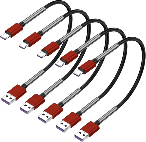 Miniatura 20 de CyvenSmart - Cargador compatible con Samsung Galaxy S10, S9, S8 Plus (3 A, carga rápida), 3 unidades de cable TPE USB C de 6 pies / 1.82 m., USB A