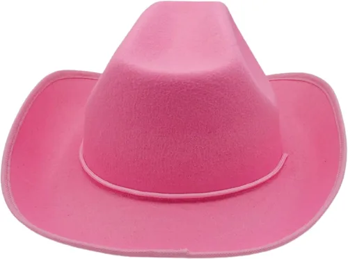 Miniatura 7 de 4E's Novelty Sombrero de vaquero para mujeres y hombres, sombrero de vaquera de fieltro para adultos, accesorios de vestir para fiesta occidental