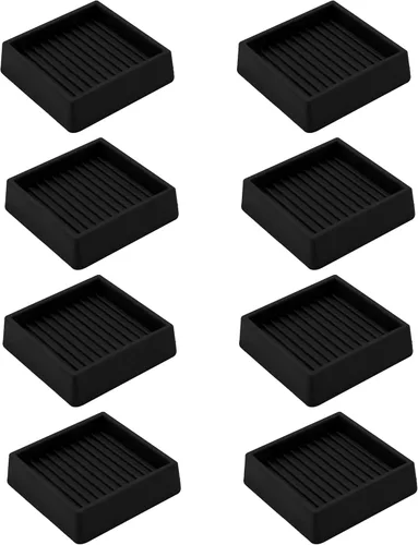 VOCOMO Copas de goma de 2 x 2, almohadillas antideslizantes para muebles, agarre antideslizante, pies antideslizantes para muebles, protector de