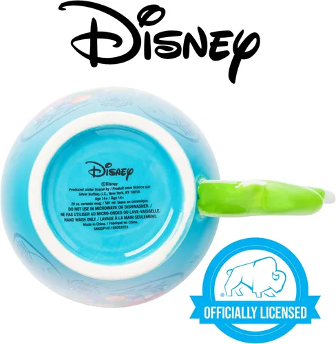 Miniatura 4 de Silver Buffalo Disney Princess La Sirenita Ariel Dinglehopper Tenedor Cepillo para el Cabello con Mango Esculpido en 3D Taza de Cerámica, 20 Onzas