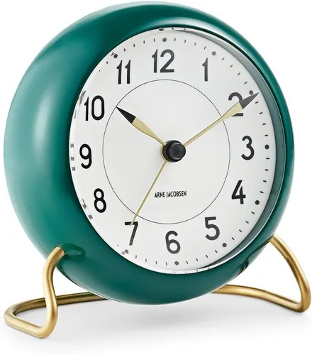 Miniatura 4 de Arne Jacobsen Reloj de mesa de 4.3 in de diámetro, diseño original, función de repetición, color azul
