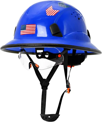 Miniatura 14 de Cascos De Construcción de ala completa Cascos de seguridad aprobados por OSHA con visera transparente - Casco de seguridad de construcción ventilado