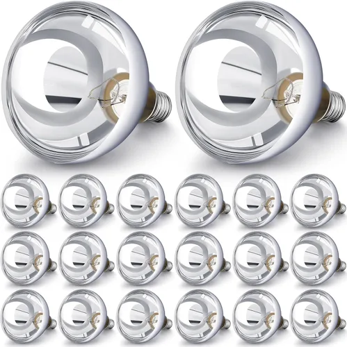Miniatura 9 de VIHOSE Paquete de 4 lámparas de calor de 125 W, 120 V, R40, bombillas incandescentes de vidrio, bombillas de calefacción incandescentes para re