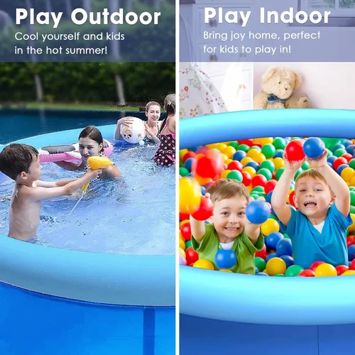 Miniatura 7 de Piscina inflable, piscina para adultos, piscina inflable con anillo superior, piscina inflable, piscinas familiares para patio trasero, piscina