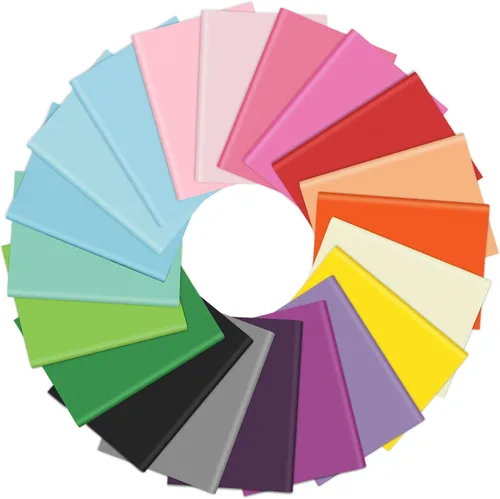 Miniatura 21 de Bouiexye - 60 hojas de papel de seda multicolor, papel de seda arco iris a granel, para envolver regalos, bricolaje, arte, manualidades, flores