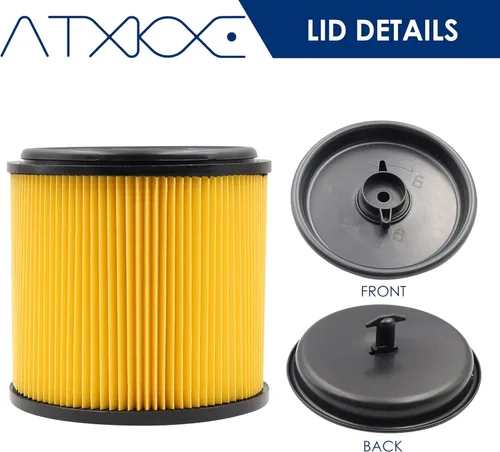 Miniatura 2 de ATXKXE VCFS Filtro de reemplazo para filtro y retenedor de cartucho estándar de Vacmaster, paquete de 2