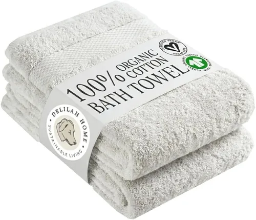 Miniatura 10 de Delilah Home Toallas de baño de algodón turco, suaves y absorbentes, 100% orgánicas, tejido grueso de 700 GSM, suaves para pieles sensibles, 6