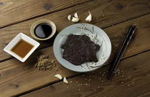 Miniatura 6 de Fusion Jerky - Carne seca artesanal, barbacoa japonesa, 2.5 onzas, todo natural, 0.35 onzas de proteína, carne de origen estadounidense de primera