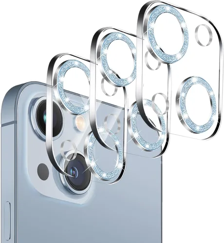 Miniatura 9 de Pack de 3 protectores de lente de cámara de vidrio templado Dengduoduo para iPhone 13 Pro de 6.1" y iPhone 13 Pro Max de 6.7", brillo de diamantes