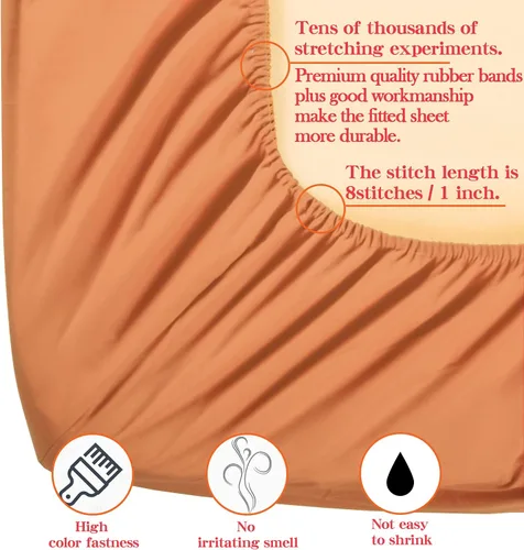 Miniatura 3 de NTBAY - Sábana bajera completa de microfibra cepillada con bolsillo profundo - Sábana ajustable suave, sin arrugas, resistente a la decoloración