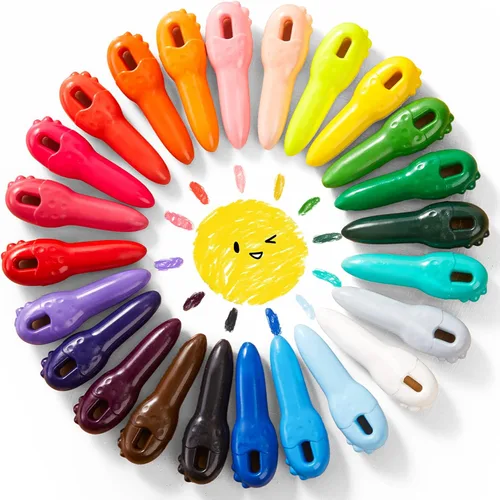 Miniatura 7 de Crayones de cera de abeja sin desorden para niños pequeños, hechos con cera de abeja 100% pura (12 colores), primeros crayones jumbo no tóxicos