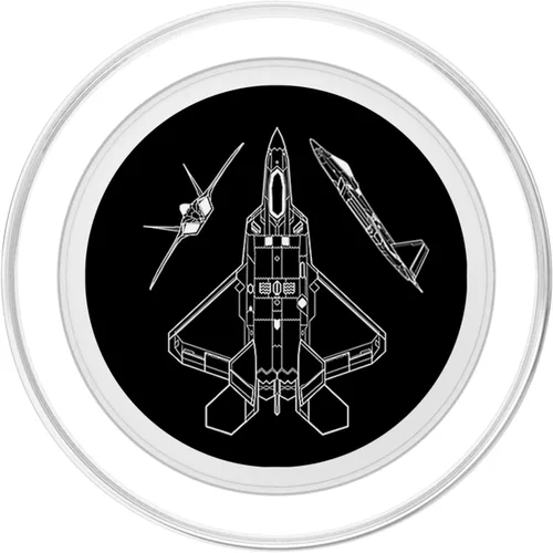 Miniatura 2 de F22 Eagle Fighter Airplane Jet Plane Aircraft Sl Military PopSockets MagSafe PopGrip para iPhone
