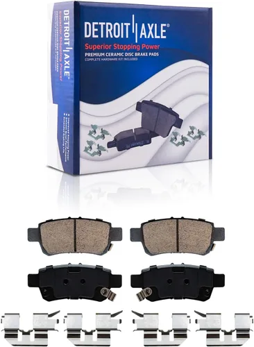 Miniatura 83 de Detroit Axle - Pastillas de Freno Delantero Izquierdo Reemplazo de Pinza de Disco para Dodge Ram 1500 Dakota Mitsubishi Raider - Juego de 3 piezas