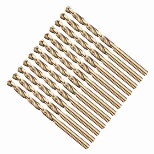 Miniatura 19 de Broca, diámetro de corte de 7/16 pulgadas (0.437 in), 4241 brocas HSS negro y dorado, ángulo de corte de 118° versátil
