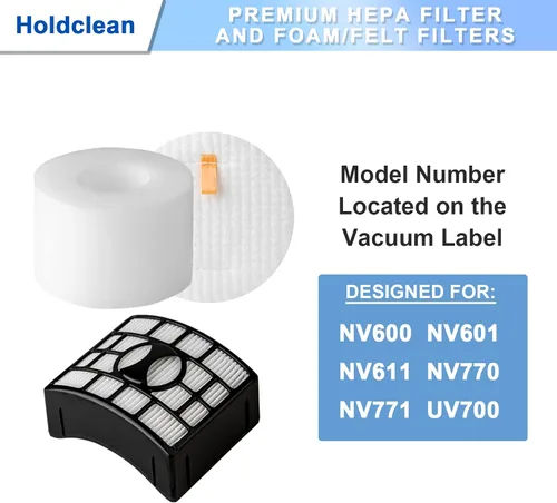 Miniatura 6 de Filtros de vacío UV700 de repuesto para aspiradora vertical Shark DuoClean Lift-Away NV770, NV771, NV611, piezas de repuesto XFF600 XHF600