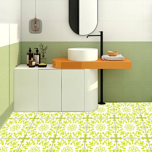 Miniatura 4 de 2 plantillas grandes de 12 x 12 pulgadas de mandala para piso, azulejos, paredes, tela, madera y muebles, plantillas de flores reutilizables