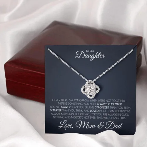 Miniatura 6 de Regalo para hija de mamá y papá, collar de madre hija, regalo de hija de papá, a nuestra hija, cumpleaños de hijas, hija adulta, collar de joyería