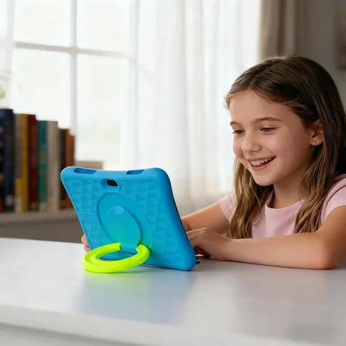 Miniatura 7 de ZZB Tablet Android 15 de 10 pulgadas para niños con funda, 8 GB (3+5 extendidos) RAM + 32 GB de almacenamiento (soporta 1 TB Micro SD), batería