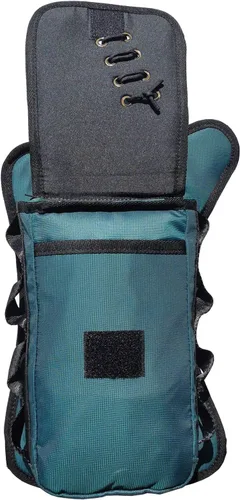 Miniatura 2 de Bolsa Cangurera Larswon con Ajuste en Muslo y Cintura, Riñonera Táctica, Bolsa para Motocicleta Impermeable D- Verde azulado
