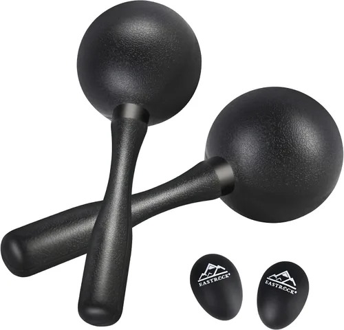 EASTROCK Maracas, sonajeros y martillos de arena de ABS, percusión de mano, sonajeros para adultos, gran instrumento de percusión para actuación en