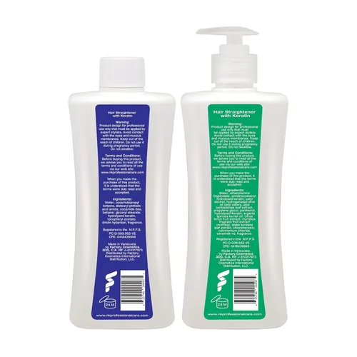 Miniatura 2 de NK Professional Care Tratamiento alisador de cabello con queratina para todo tipo de cabello, nutre, reconstruye y suaviza el cabello, 15.2 fl oz