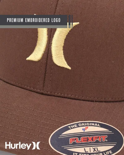 Miniatura 13 de Hurley Gorra de béisbol para hombre - Flexfit - Gorras de béisbol ajustadas para hombre (tamaños: S-XL)