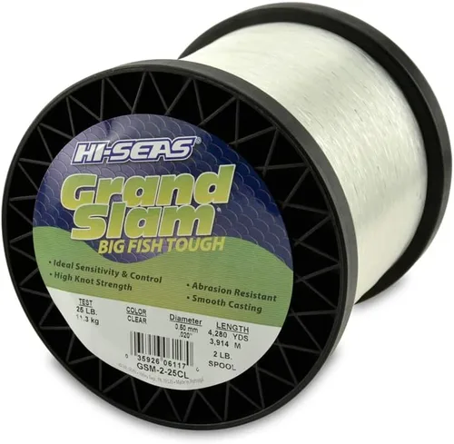 Miniatura 26 de HI-SEAS Grand Slam - Sedal de pesca de monofilamento, fuerte y resistente a la abrasión, en agua dulce y salada transparente, rosa, verde, azul Azul