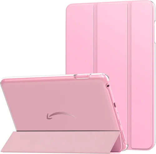 Miniatura 17 de MoKo Funda para tableta Amazon Kindle Fire HD 8 y 8 Plus (12/10ª generación, 2022/2020), funda de piel sintética con soporte triple y carcasa azul