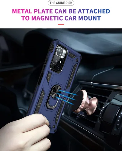 Miniatura 2 de Funda para Xiaomi redmi Note 11 5G 11T 5G Poco M4 Pro 5G con protector de pantalla, protección militar delgada a prueba de golpes Armor Defender