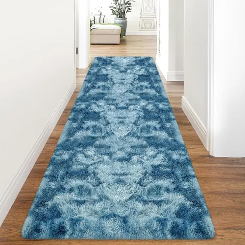 Miniatura 36 de Alfombras de pasillo beige de 2 x 6 pies para dormitorio, sala de estar, alfombra de felpa suave y esponjosa, alfombra de pasillo para pasillos