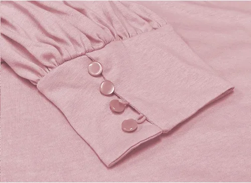 Miniatura 4 de DOROSE blusa holgada e informal con mangas fruncidas para mujer