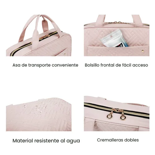 Miniatura 6 de Bolsa de viaje con gancho para colgar, resistente al agua, organizador de cosméticos, bolsa de viaje para accesorios, champú, contenedor