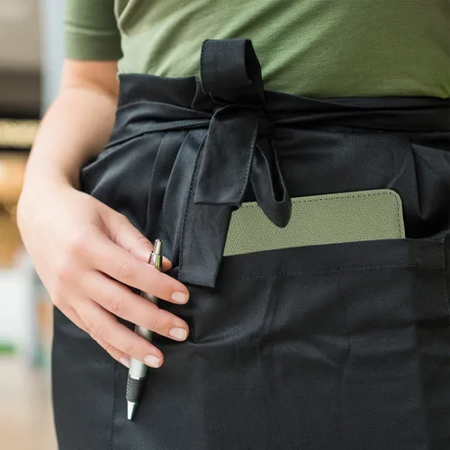 Miniatura 4 de RSAquar Libreta de servidor con bolsillo con cremallera, libretas de servidor de cuero premium para camarera, cartera de camarero libreta