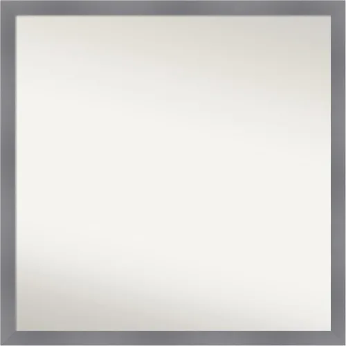 Miniatura 430 de Amanti Art Espejo personalizado, espejo de baño gris plomo a rayas, espejo de pared o espejo de tocador de baño sobre el fregadero
