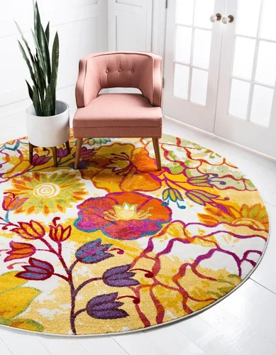 Miniatura 9 de Unique Loom colección Lyon - Alfombra Kennedy (2 x 3 pies 1 pulgada, Rectangular, Negro/Verde)