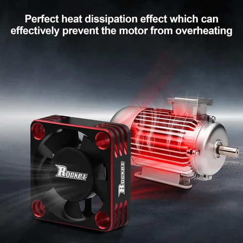 Miniatura 4 de Ventilador de enfriamiento del motor RC Disipador de calor del motor 28000RPM ESC Ventilador de enfriamiento para coche RC 1/8 1/10 1/12 escala 540